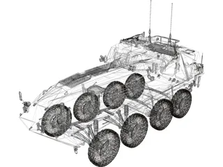 Piranha Lav-25 3D Model preview