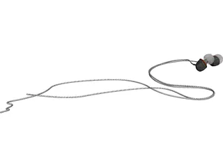 Earphones 3D Model preview