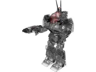 Mech Battlemaster 3D Model preview