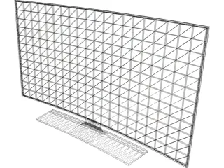 Samsung TV Curved 3D Model preview