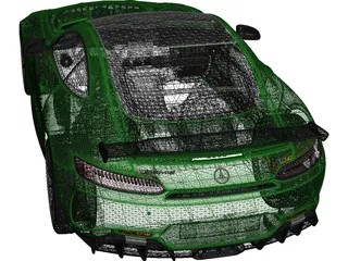 Mercedes-AMG GT R (2017) 3D Model preview