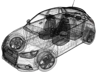 Audi A1 Sportback 3D Model preview