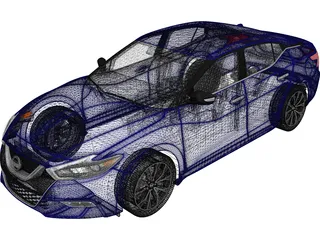 Nissan Maxima (2016) 3D Model preview