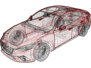 Mazda 3 Sedan (2014) 3D Model preview