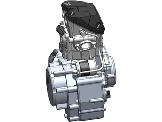 Husaberg Engine 450cc 3D Model preview