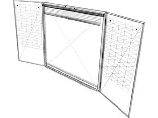 Openable Whiteboard 3D Model preview