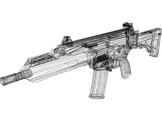 FX-05 Fusil Xiuhcoatl 3D Model preview