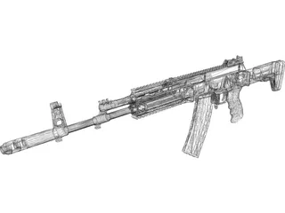AK-12 3D Model preview