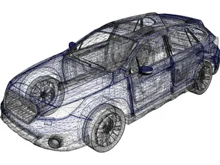 Subaru Outback 3D Model preview