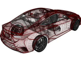 Lexus RC 350 (2015) 3D Model preview