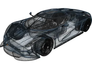 Koenigsegg Regera (2017) 3D Model preview
