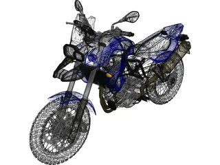 BMW F800 GS (2008) 3D Model preview