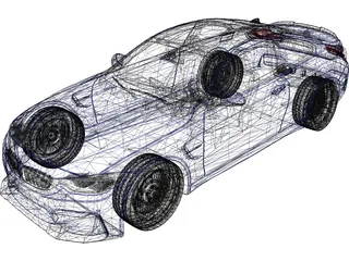 BMW M4 CS (2018) 3D Model preview
