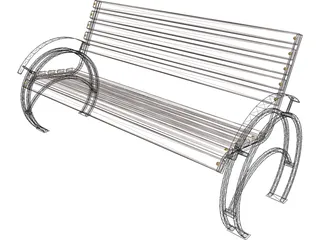 Bench 3D Model preview