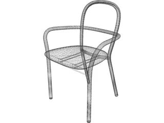 Studio Chair Niskota 3D Model preview