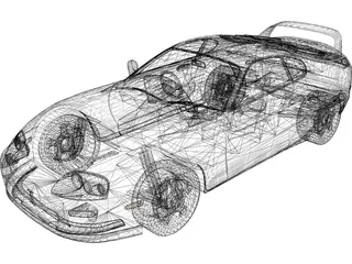 Toyota Supra RZ (1997) 3D Model preview