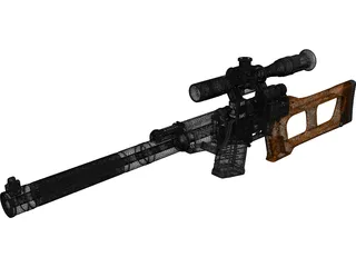 VSS Vintorez 3D Model preview
