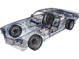 Chevrolet Camaro Z28 (1976) 3D Model preview