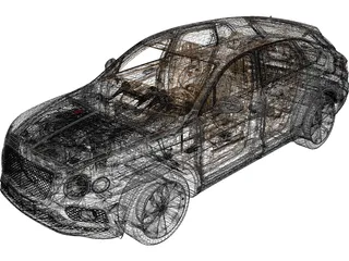 Bentley Bentayga (2017) 3D Model preview