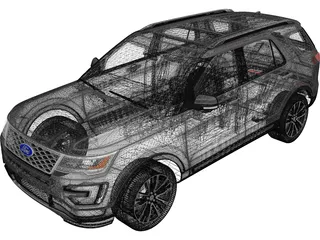Ford Explorer (2016) 3D Model preview