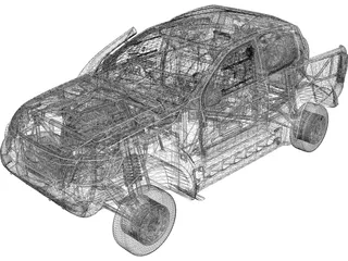 Ford Ranger Rally 3D Model preview