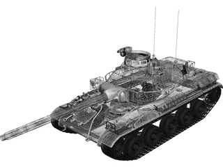 AMX-30B 3D Model preview
