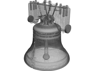 Liberty Bell 3D Model preview