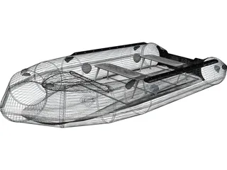 Inflatable Boat 3D Model preview