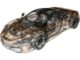 McLaren 720S (2018) 3D Model preview