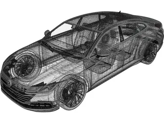 Volkswagen Arteon (2018) 3D Model preview