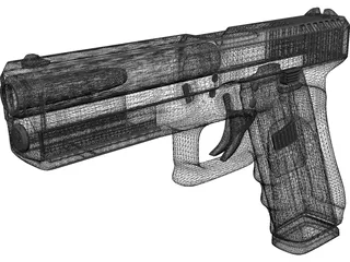 Glock 17 3D Model preview