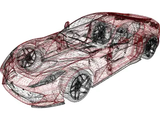 Ferrari 812 Superfast (2015) 3D Model preview