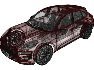 Porsche Macan GTS (2017) 3D Model preview