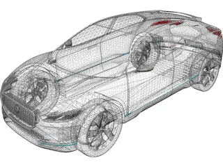 Jaguar I-Pace Concept 3D Model preview
