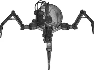 Mechanical Spider Robot 3D Model preview