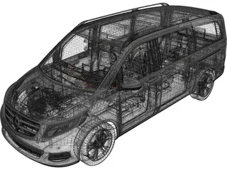 Mercedes-Benz V250 Bluetec 3D Model preview