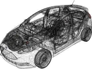 Ford Fiesta ST (2016) 3D Model preview