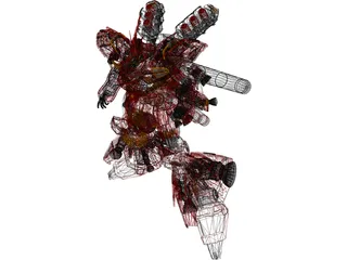 Sazabi Gundam 3D Model preview