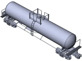 Tank Car 3D Model preview