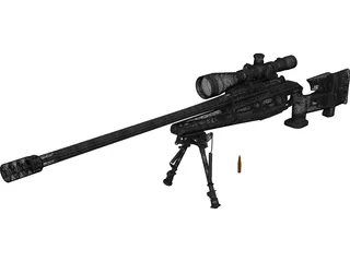 Blaser R93 LRS2 3D Model preview