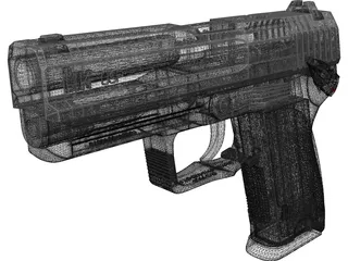 Heckler & Koch USP 3D Model preview