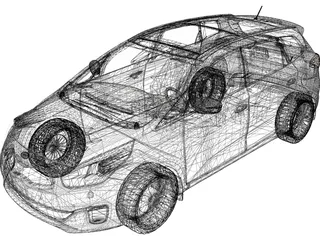 Kia Carens [Rondo] (2013) 3D Model preview