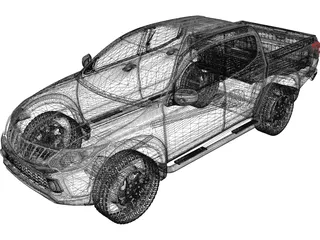 Mitsubishi L200 (2017) 3D Model preview