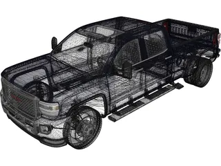 GMC Sierra HD (2015) 3D Model preview