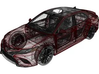 Toyota Camry (2018) 3D Model preview