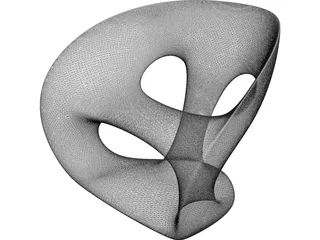 Hara Chair 3D Model preview