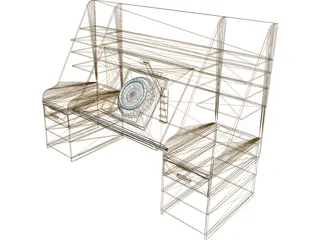 Animation Table 3D Model preview