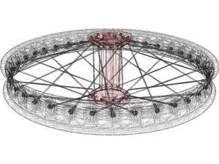 Motorcycle Wheel 3D Model preview