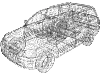 Honda Pilot (2005) 3D Model preview