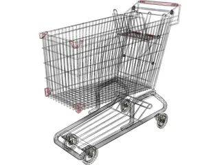Shopping Cart 3D Model preview